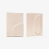 Set Mirta de 2 cuadros de papel maché beige 29 x 39 cm en Beige - Decoración de pared, Uruguay | Kavehome, vista 1 de 5