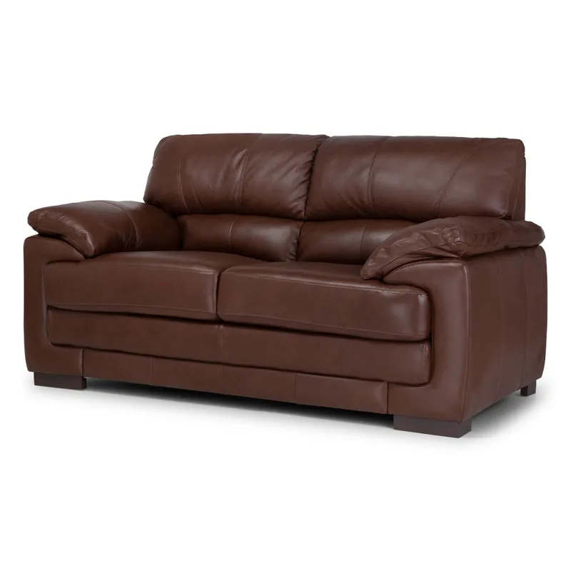 Sofá Oxford - Cuero Básico - 2 cuerpos - Arena - (Preventa) en Marrón - Sillones y sofás, Uruguay | NYR