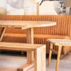 SILLON DE COMEDOR FERRARO - CUERO ITALIANO CARAMELO - 2.13 MTS en Marrón - Sillones y sofás, Uruguay | La Iberica, vista 6 de 8