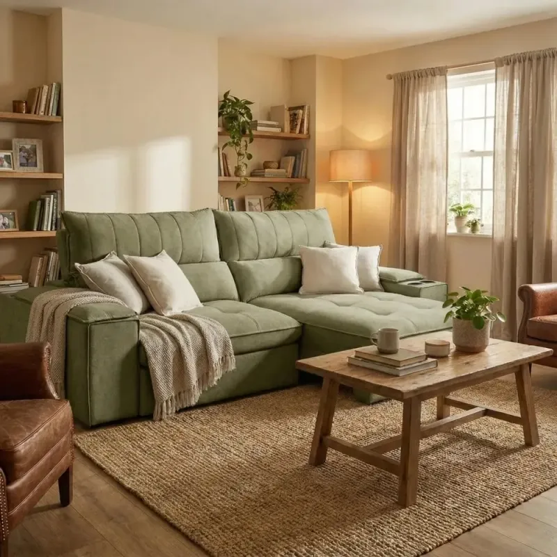 Sillón 3 cuerpos - Bariloche - Verde - Verde en Verde - Sillones y sofás, Uruguay | Nario Hogar