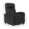 Sillon reclinable 1 cuerpo - Negro en Negro, Uruguay | La Cueva Muebles, vista 8 de 8