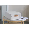 CAJA ORGANIZADOR C/ASA 33X40X17CM EXT TELA CREMA en Beige - Canastos, Uruguay | Decohogar, vista 3 de 4