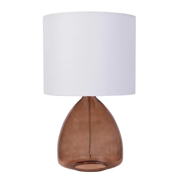 Vidrio Natural/beige Lampara de mesa ml Ambar en Marrón - Lámparas de mesa, Uruguay | Le Blanc