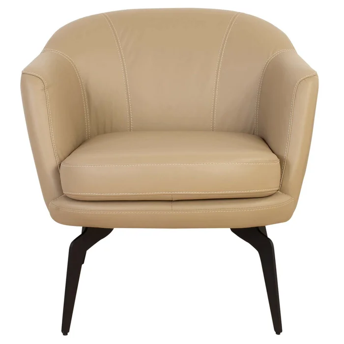Butaca Fija 1 Cuerpo Cuero-100-natural Verde 1002 Khaki en Beige - Sillones y sofás, Uruguay | Divino, vista 3