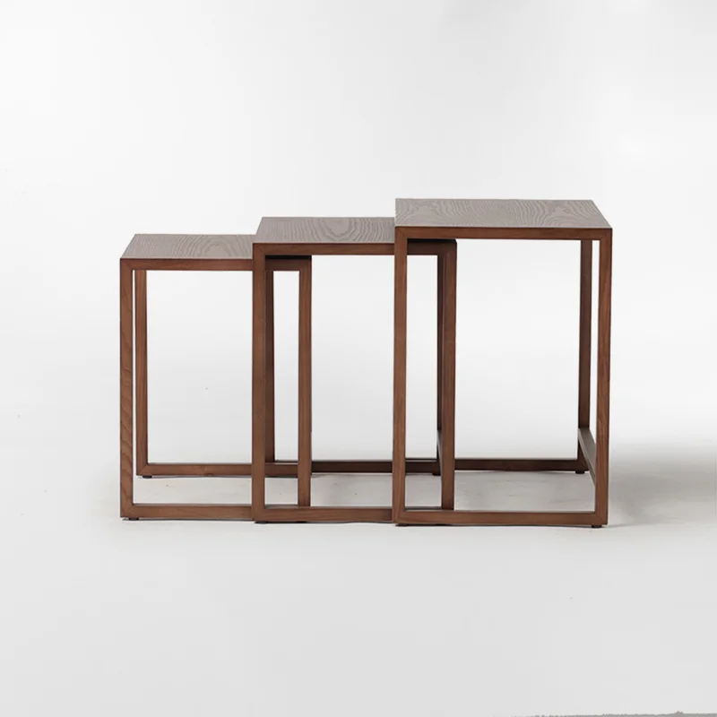 MESA AUXILIAR THE THREE MARRÓN SET x 3 en Marrón - Mesas de comedor, Uruguay | Viasono, vista 3
