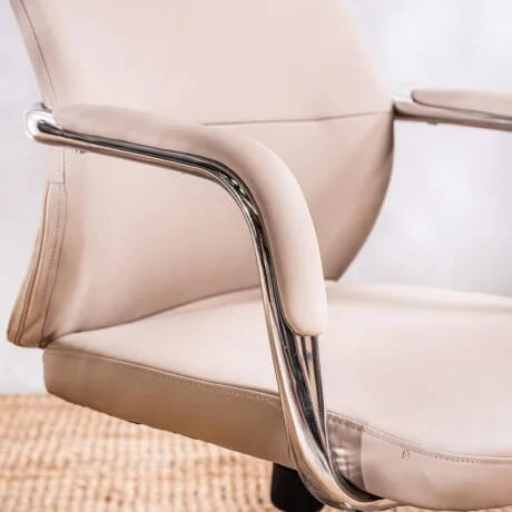 Silla De Oficina Rt-5691-03 Beige - Beige en Beige - Escritorios y sillas de escritorio, Uruguay | Aihaus, vista 3