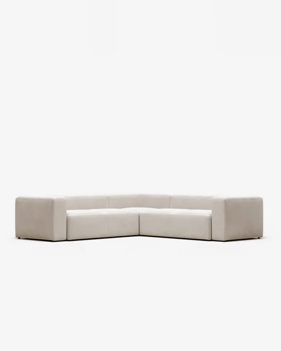 Sofá rinconero Blok 4 plazas beige 290 x 290 cm en Beige - Sillones y sofás, Uruguay | Kavehome