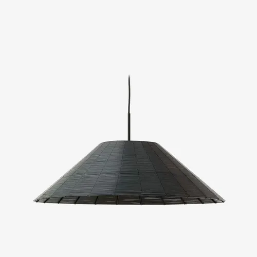 Pantalla para lámpara de techo Saranella de ratán sintético negro - Ø 70 cm en Negro - Muebles para el exterior, Uruguay | Kavehome