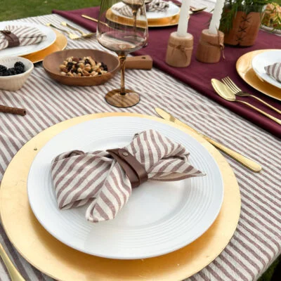 Servilletero doble chocolate – Kit x6 en Multicolor - Textiles, Uruguay | Dreams On Time, vista 3