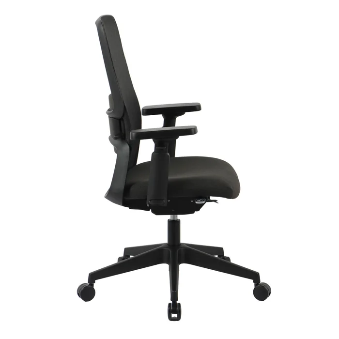 Silla De Oficina Malla-y-polipropileno Negro M2 en Negro - Sillas de escritorio, Uruguay | Divino, vista 4