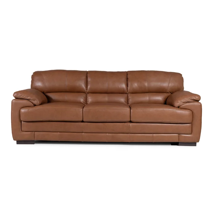 Sofá Oxford - Cuero Advanced - 3 cuerpos - Maverick Telha en Marrón - Sillones y sofás, Uruguay | NYR, vista 2