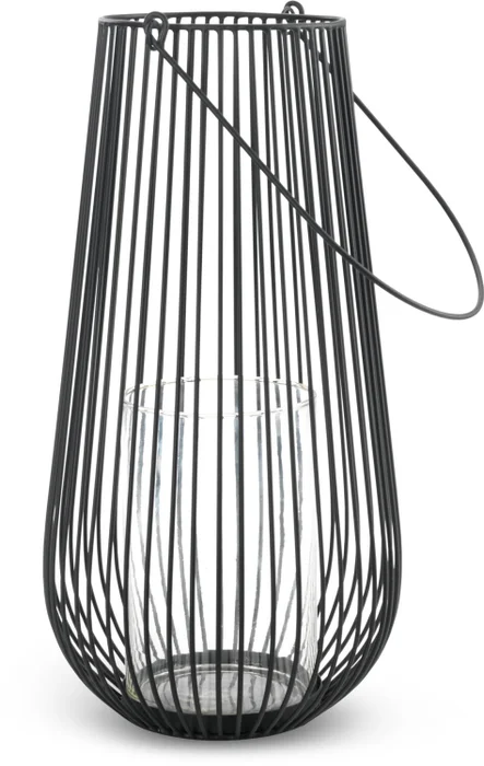 Farol MELIAS Ø24xA46cm negro en Negro - Velas y Portavelas, Uruguay | JYSK