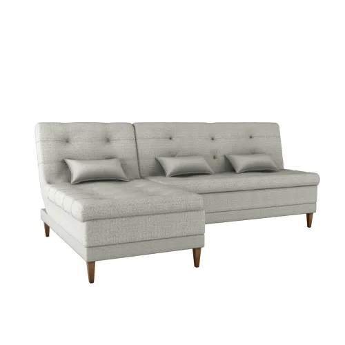Sillón Cama con Chaise - Good - Gris Claro en Gris - Sillones y sofás, Uruguay | Ecowood