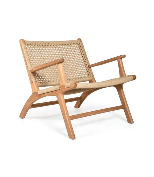 BUTACA PARIS CON BRAZOS NATURAL en Madera natural - Muebles para el exterior, Uruguay | Más Infinito Casa