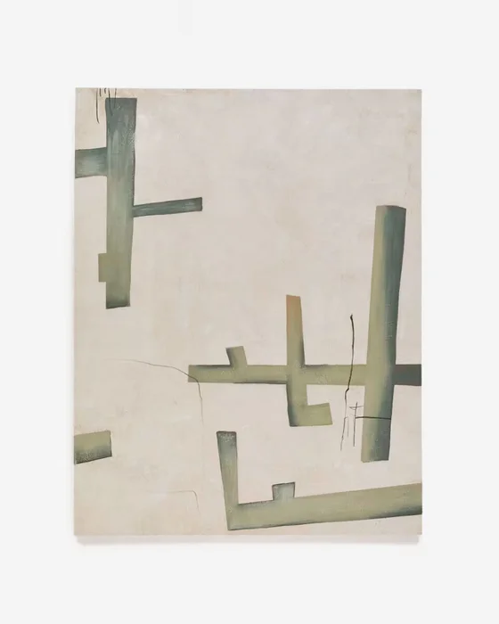 Lienzo abstracto Fida verde - 180 x 140 cm en Verde - Decoración de pared, Uruguay | Kavehome, vista 7
