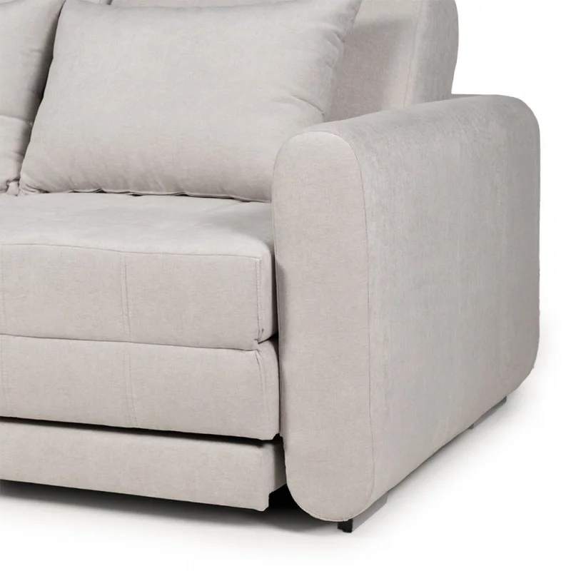 Sofá Cama Parma - Tela Microfibra - TC1009 (Plata) en Gris - Sillones y sofás, Uruguay | Nyr, vista 5