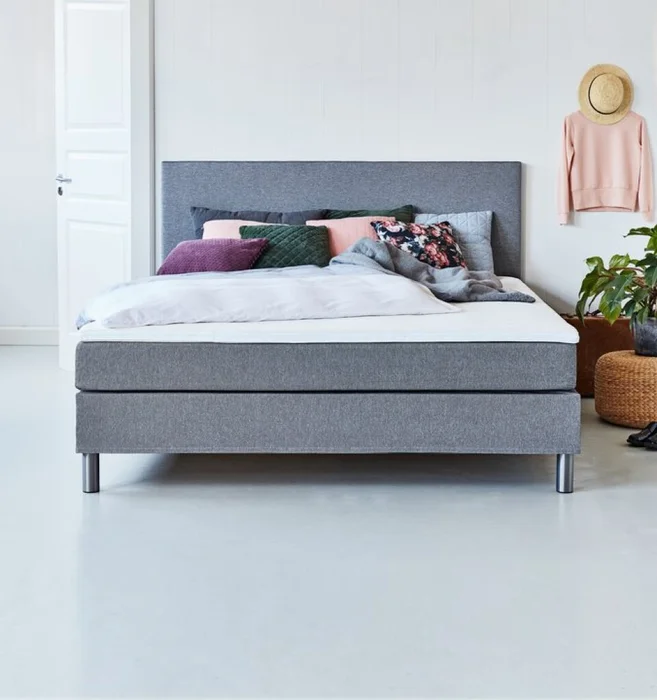 Cama cont Queen 160x200 BASIC C5 Dreamz gr-22 en Gris - Dormitorio, Uruguay | JYSK