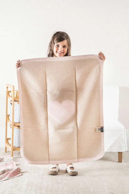 MANTA AUSTRIACA KIDS - CORAZON ROSA - Textiles, Uruguay | La Iberica, vista 4