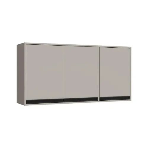 Aereo Modular Alto 3 Puertas Con Estante Mdp en Gris - Muebles, Uruguay | Soy Hogar