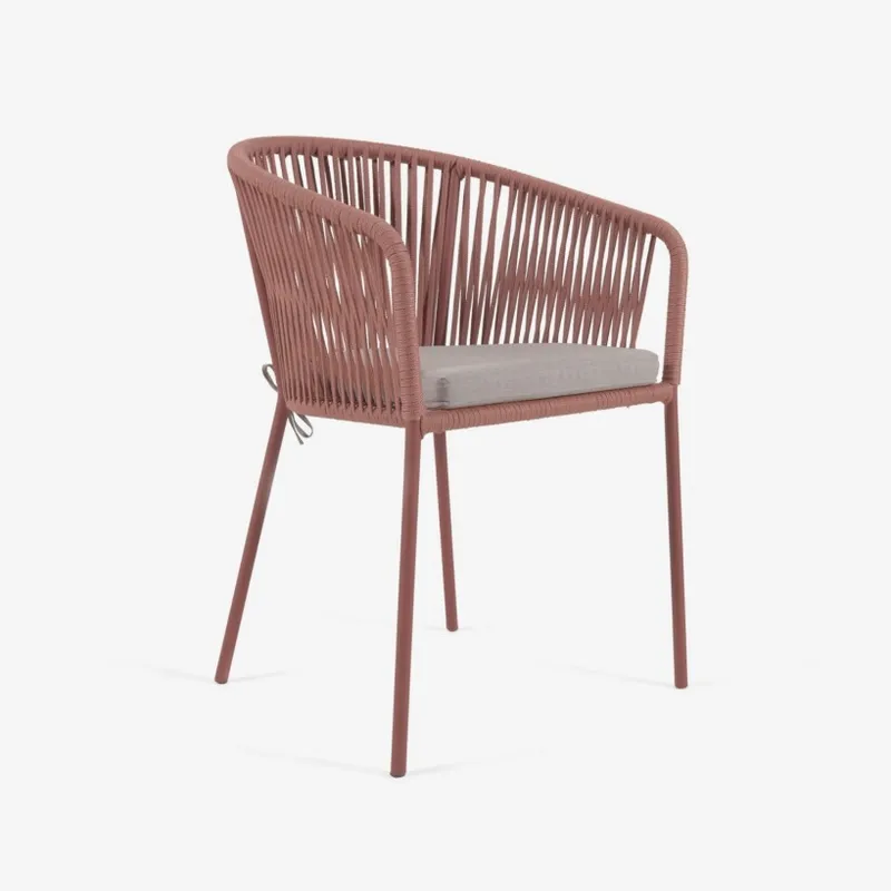 Silla Yanet cuerda terracota en Rojo - Sillas, Uruguay | Kavehome