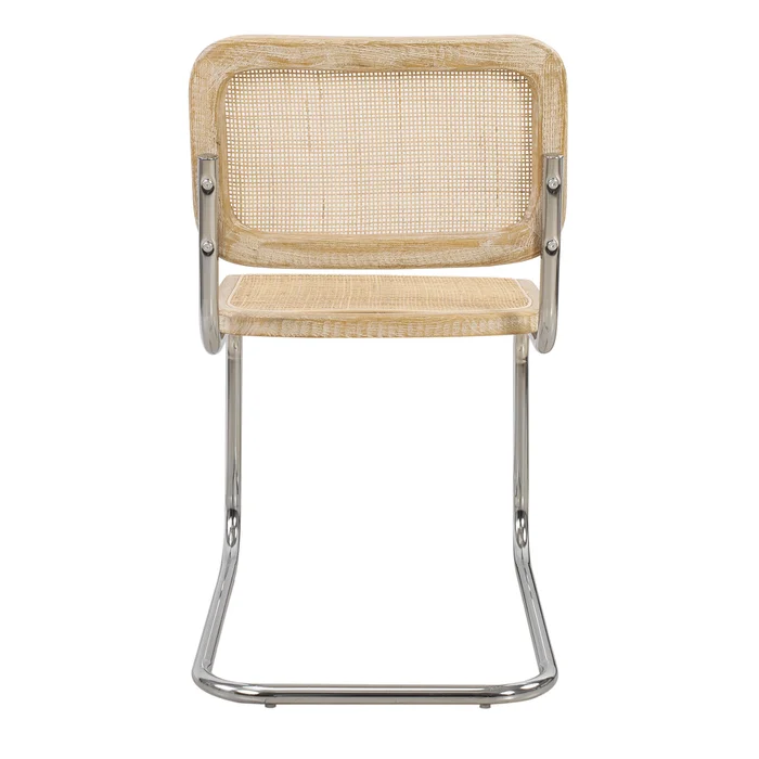 Silla Rattan-y-madera Natural-beige Bauhaus en Madera natural - Sillas, Uruguay | Divino, vista 5