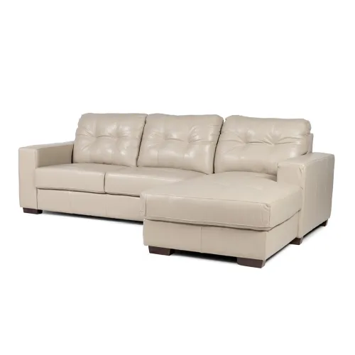 Rinconera Fargo - Cuero Básico - Chaise Derecho - 519 (Beige) en Beige - Sillones y sofás, Uruguay | NYR