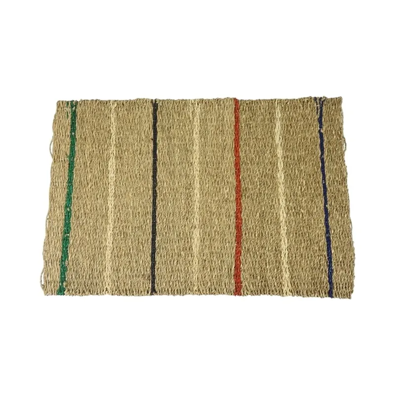 ALFOMBRA RECT. RAYAS SEAGRASS 80X50CM MULTICOLOR en Multicolor - Textiles, Uruguay | Decohogar