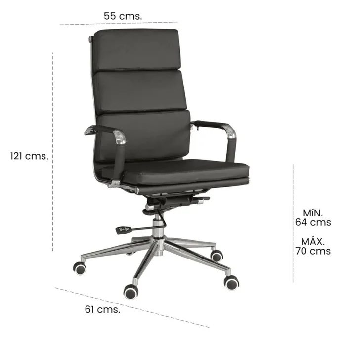 Silla de oficina Elevate Motion - Negro en Negro - Sillas de escritorio, Uruguay | La Cueva Muebles, vista 5