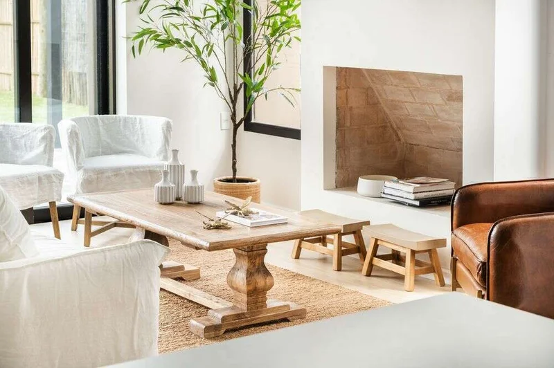 MESA LIVING DE OLMO ISABEL - 1.30 X 0.70 MTS en Madera natural - Mesas de living, Uruguay | La Iberica, vista 4