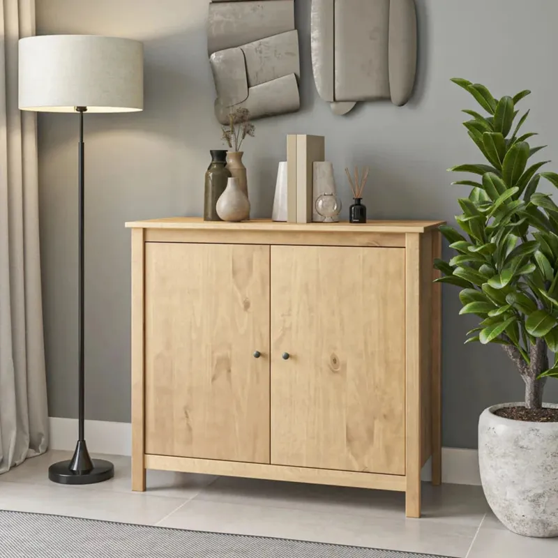 Cómoda 2 Puertas - Línea Maden - Marrón en Marrón - Cómodas, Uruguay | Ecowood