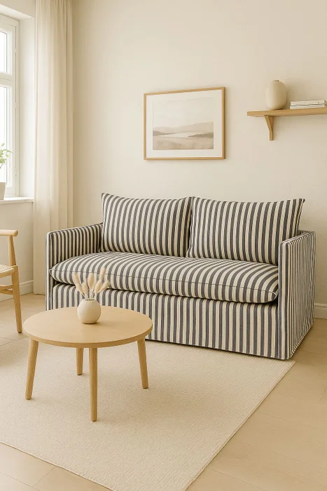 Sofá con funda a rayas en Multicolor - Sillones y sofás, Uruguay | Pieza Clave, vista 5