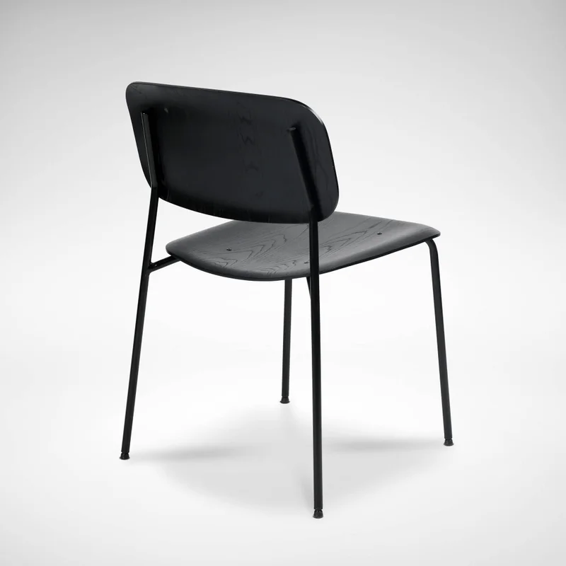 Silla De Comedor Madera-y-metal Negro O´conor Ii en Negro - Sillas, Uruguay | Divino, vista 4