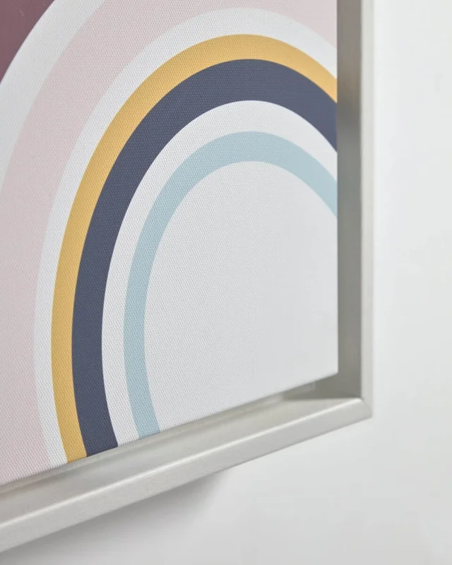 Cuadro Cindi arcoíris multicolor 29,8 x 42 cm en Blanco - Decoración de pared, Uruguay | Kavehome, vista 3
