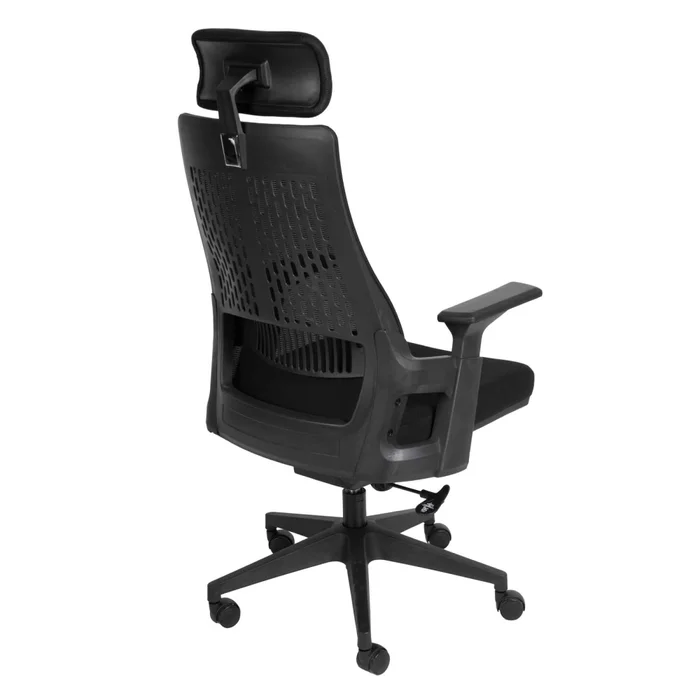 Silla De Oficina Malla Negro Lombardi en Negro - Sillas de escritorio, Uruguay | Divino, vista 8
