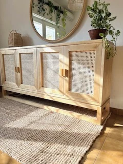 Aparador de 4 puertas con esterilla de Viena - Decoración, Uruguay | Decoramuss, vista 3