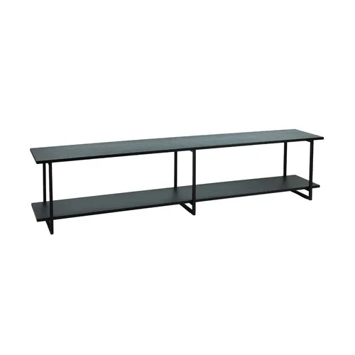 RACK ABRUZZO NEGRO 220X40X50H CM - Muebles para TV, Uruguay | Vinibel