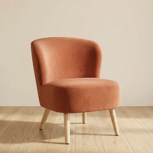 Butaca Tela Naranja Mila Terracot en Terracota - Sillones y sofás, Uruguay | Divino