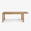 Mesa extensible Isbel 180 (260) x 90 cm madera maciza de roble en Madera natural - Mesas de comedor, Uruguay | Kavehome, vista 8 de 10
