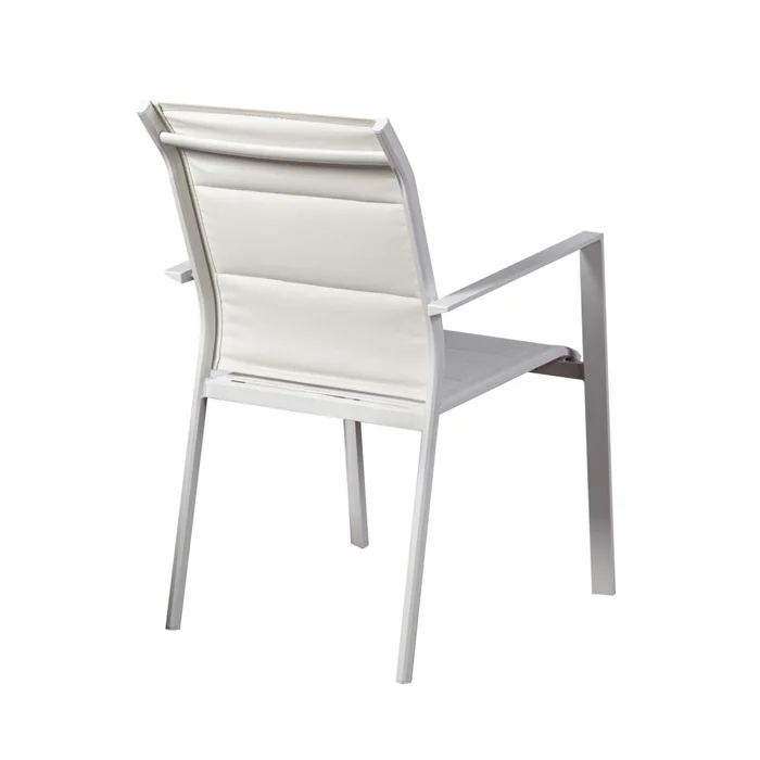 Silla De Exterior Aluminio Blanco Portofino en Blanco - Muebles para el exterior, Uruguay | Divino, vista 4