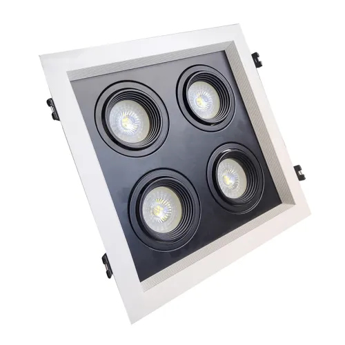 Luminaria Lux Cube Cuádruple en Blanco - Lámparas colgantes, Uruguay | Serlux
