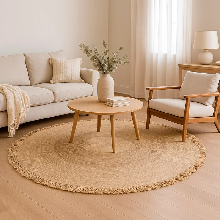 Alfombra en yute 120cm Cala en Multicolor - Textiles, Uruguay | Alta Gracia Deco, vista 3