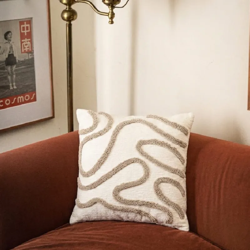 Almohadón formas - beige en Beige - Textiles, Uruguay | Buho Store