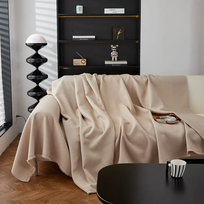 Manta sillón y cama 180x260cm - caqui en Caqui - Textiles, Uruguay | Buho Store