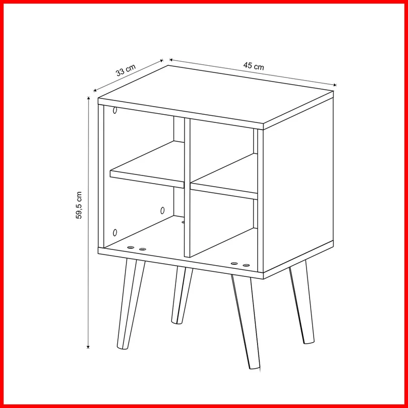 Mesa auxiliar Vintage – E 1720 en Marrón - Mesas de luz, Uruguay | Punto Unión, vista 3