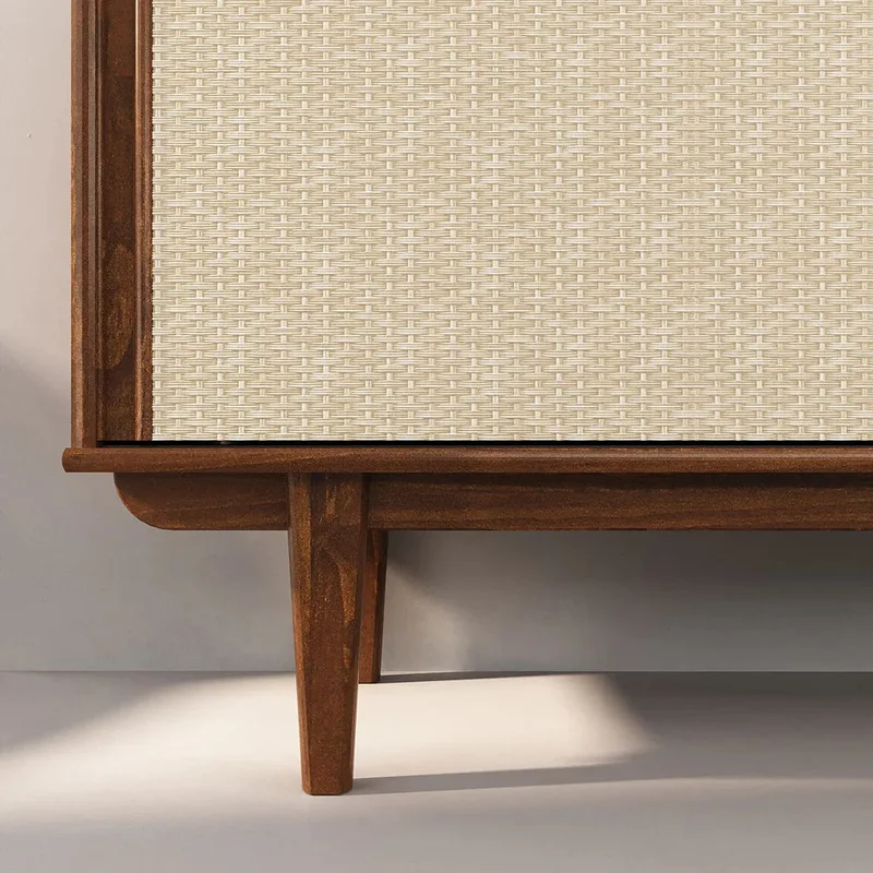 Aparador Buffet 175CM con Ratan Serena - Madera Maciza en Madera natural - Aparadores y recibidores, Uruguay | Balton, vista 14