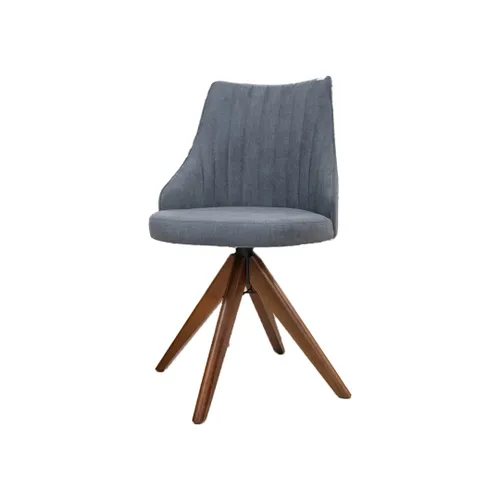 SILLA LUCI GIRATORIA PATAS DE MADERA / COLOR GRIS 2126 - Escritorios y sillas de escritorio, Uruguay | Rosas Hermanos
