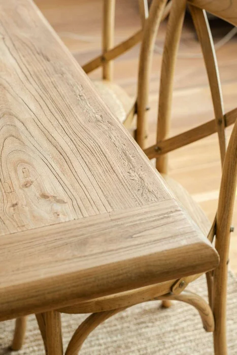 MESA COMEDOR DE OLMO ISABEL - 1.60 X 0.90 MTS en Madera natural - Mesas de comedor, Uruguay | La Iberica, vista 2