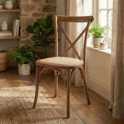 Silla de Comedor Clásica - Vienesa - Nogal en Marrón - Sillas, Uruguay | Rústico Hogar