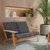 SOFA LOTUS 2 LUGARES ACQUABLOCK NEGRO 144x87x86CM JATOBA - Muebles para el exterior, Uruguay | Vinibel, vista 10 de 10