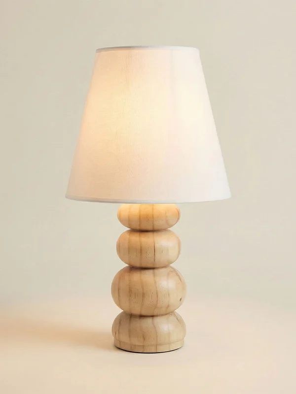 LÁMPARA TORNEADO MADERA en Madera natural - Lámparas de mesa, Uruguay | Cabana, vista 3